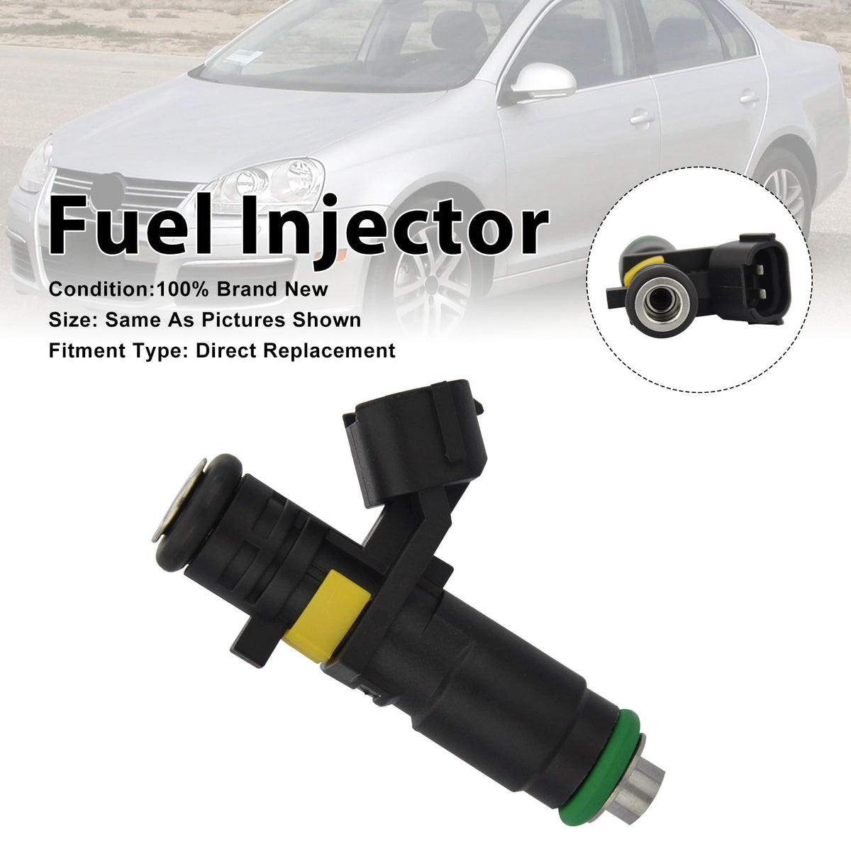 Volkswagen Bora 2.5 2006 Jetta 2005-2006 07K906031B 1PCS Fuel Injector
