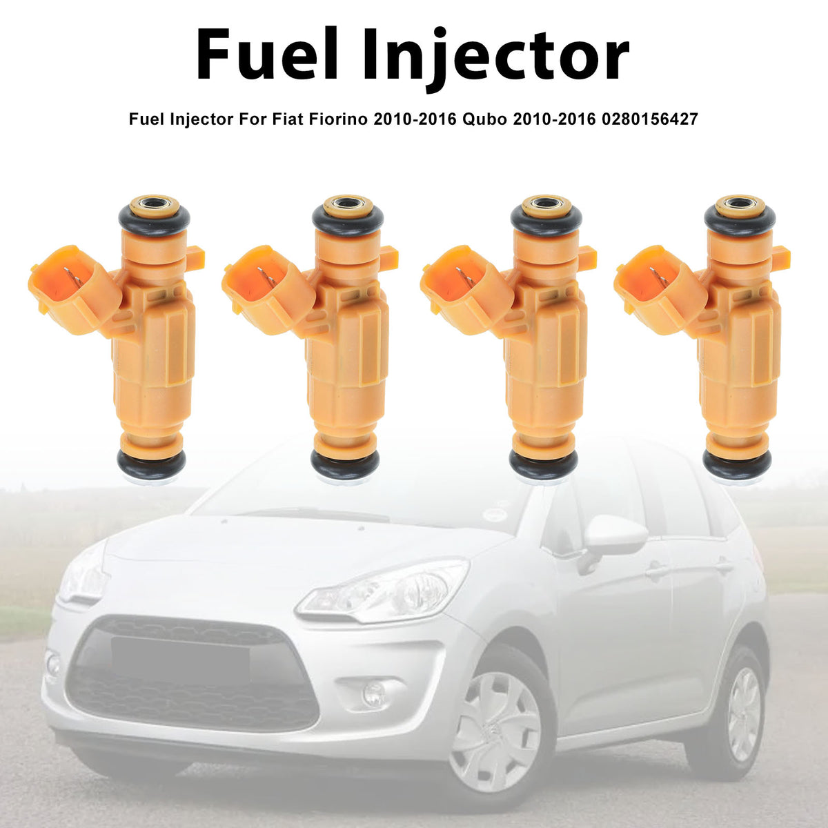 Fiat Fiorino 2010-2016 Qubo 2010-2016 0280156427 4PCS Fuel Injector