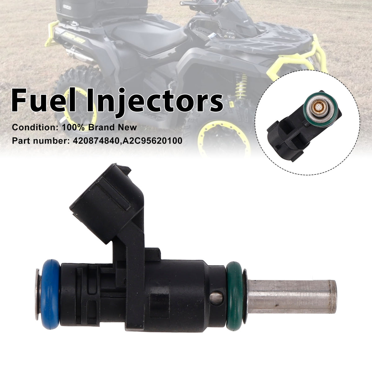 CAN-AM Defender Outlander 420874840 Fuel Injectors A2C95620100