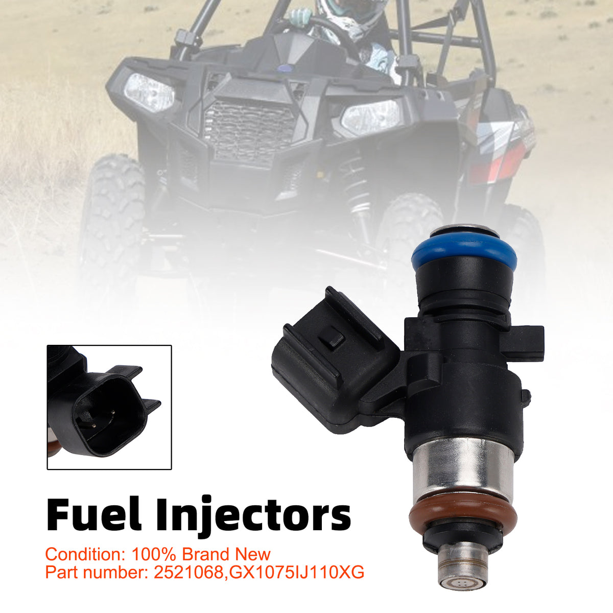 Polaris Ranger 570 EFI 2014-2021 2521068 Fuel Injectors GX1075IJ110XG