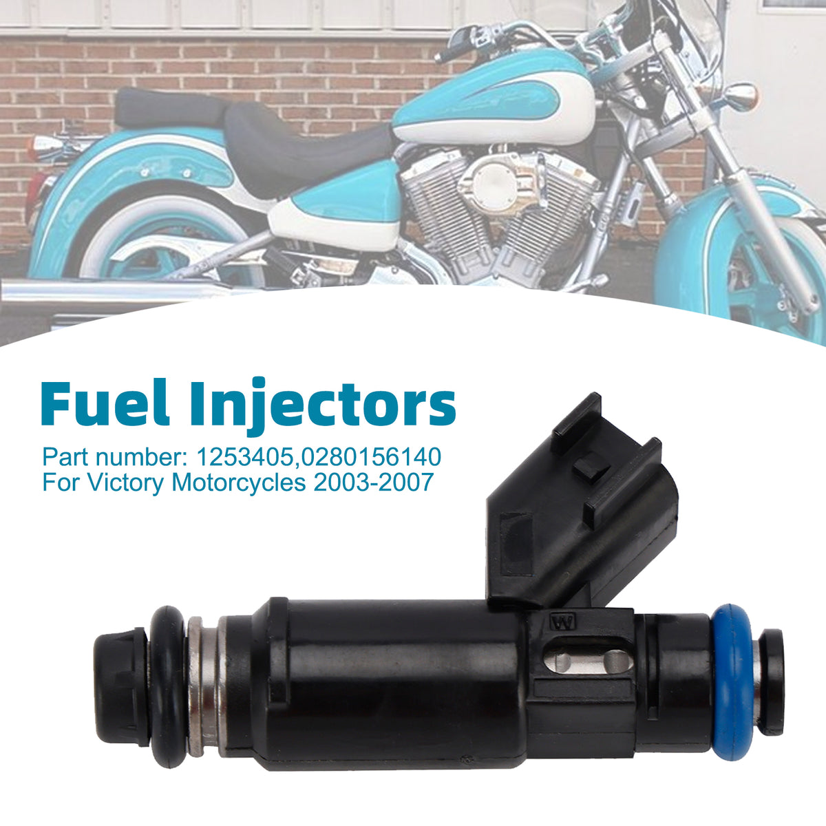 Victory Motorcycles 2003-2007 Fuel Injectors 1253405 0280156140