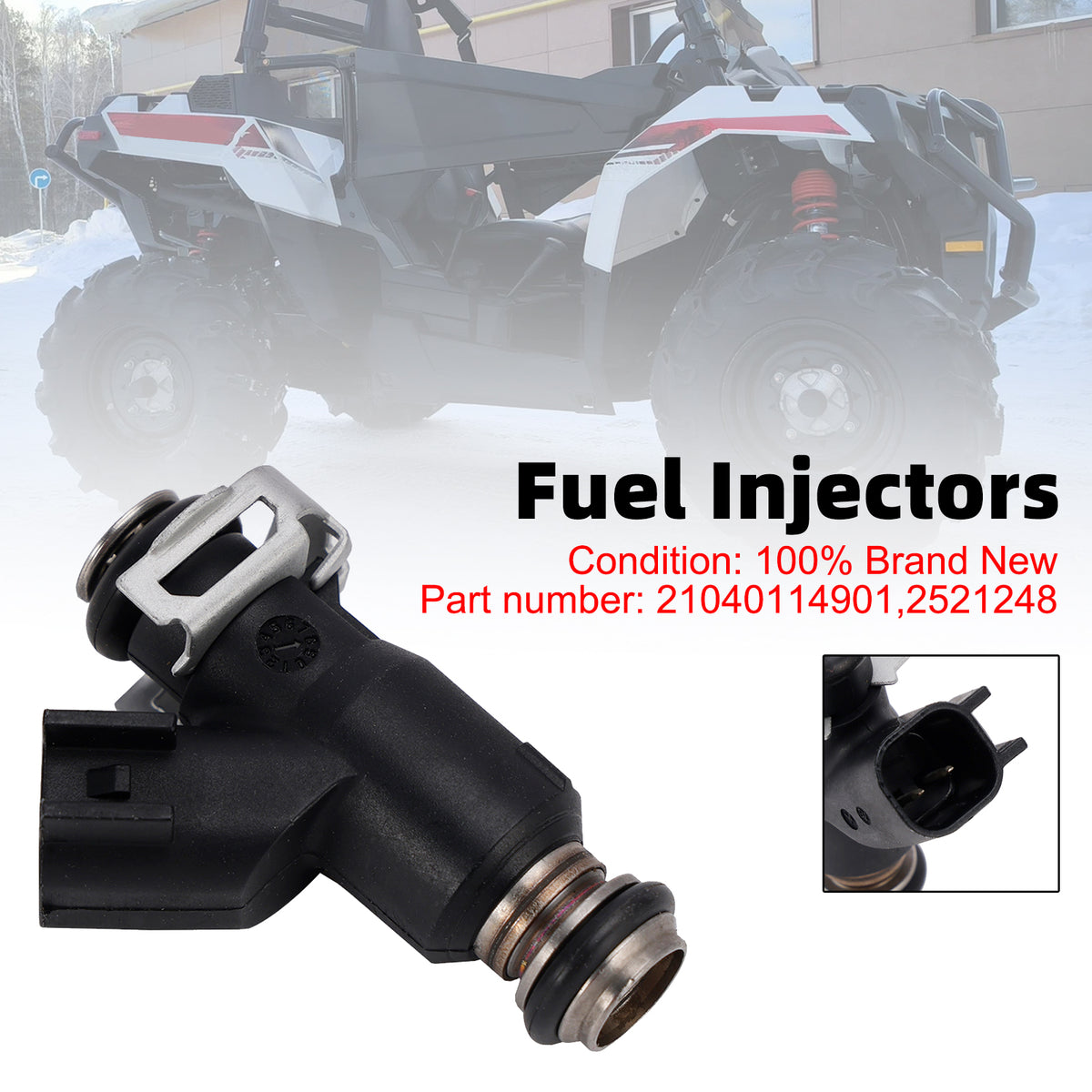 Polaris Sportsman ETX ACE 21040114901 Fuel Injectors 2521248