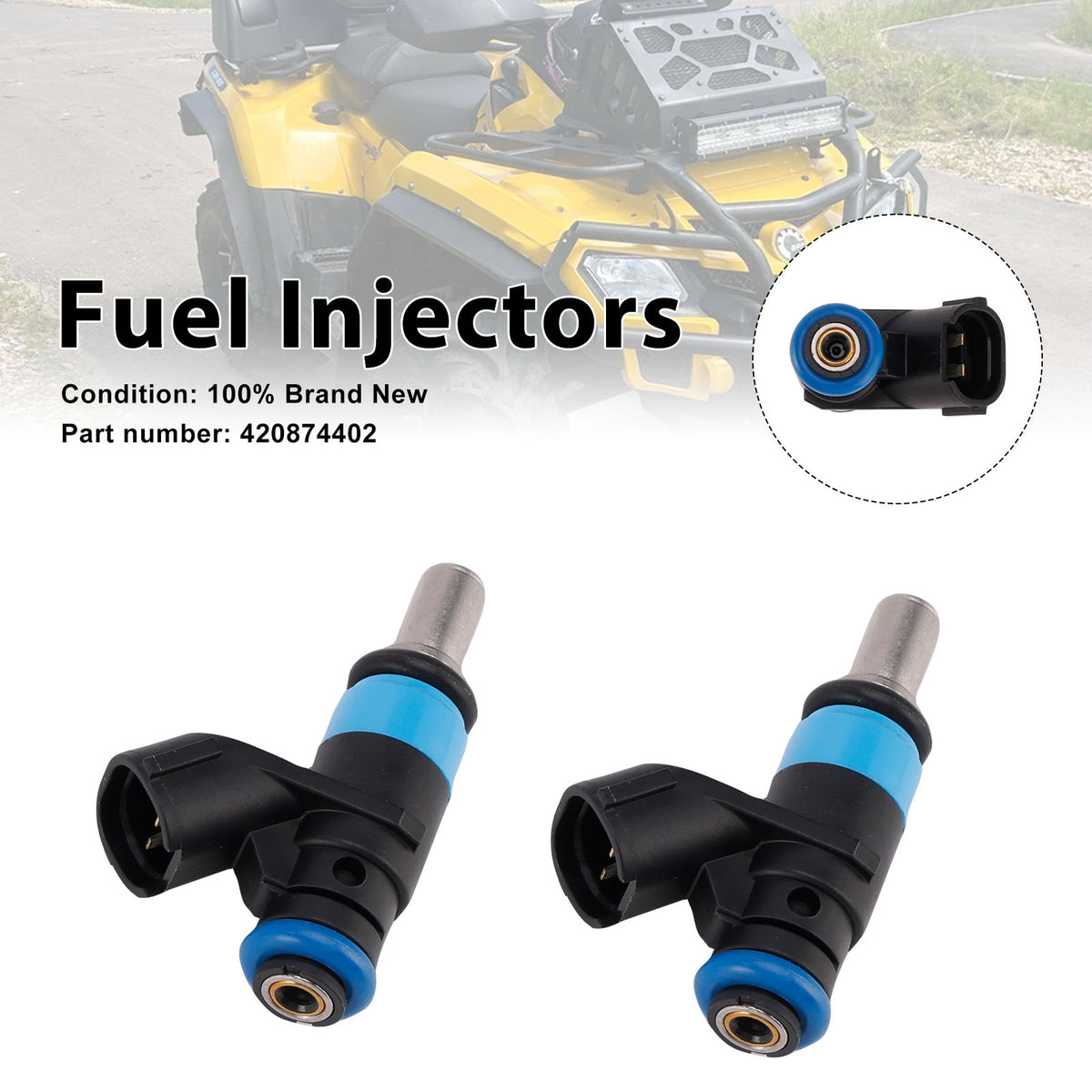 Can-Am Outlander MAX 800 2006-2008 2PC 420874402 Fuel Injectors