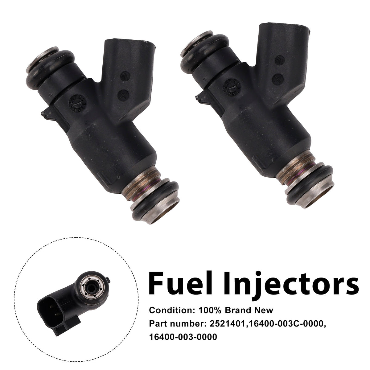 HiSUN EFI 400 UTV 2PC 28101823 Fuel Injectors 16400-003-0000