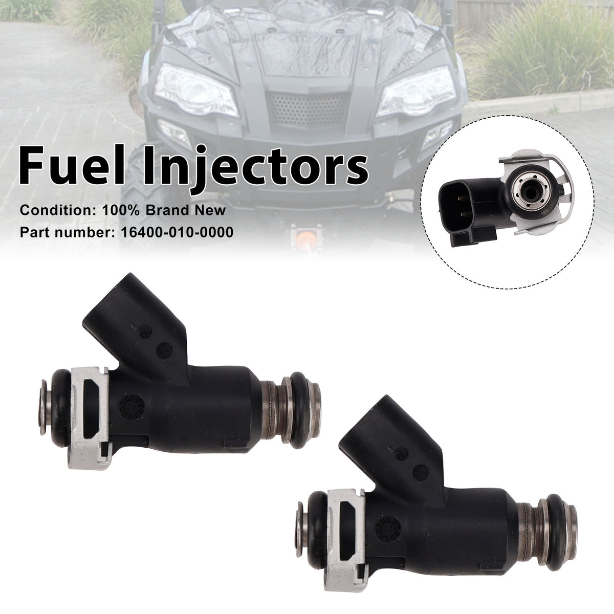 UTV 800 MSU HiSUN BENNCHE COLEMAN 2PC 16400-010-0000 Fuel Injectors