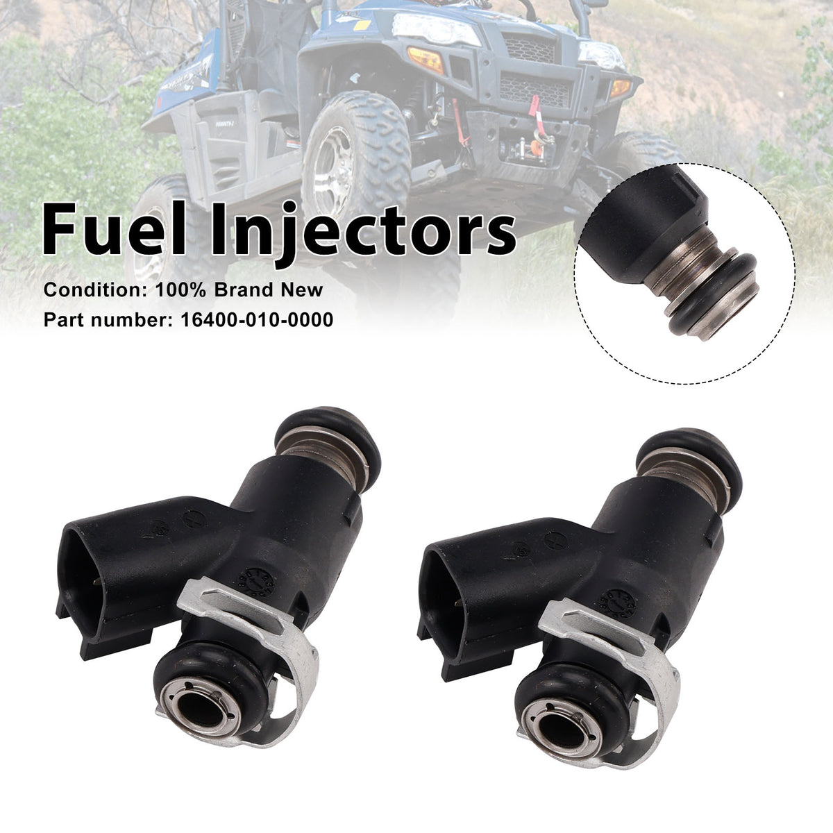 UTV 800 MSU HiSUN BENNCHE COLEMAN 2PC 16400-010-0000 Fuel Injectors