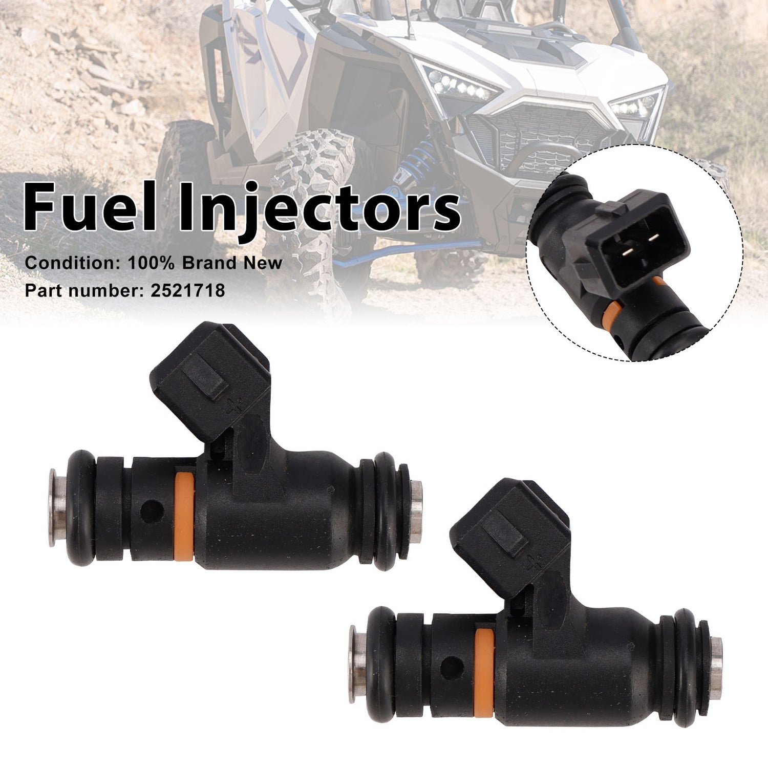Polaris RZR XP 2017-2020 2PC 2521718 Fuel Injectors