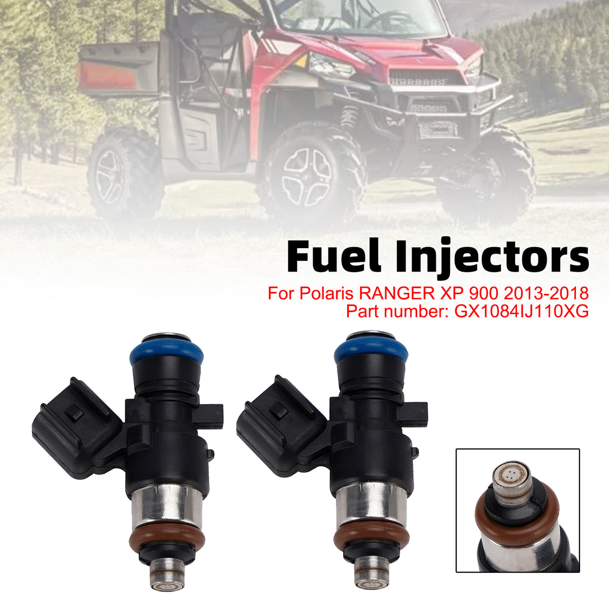 Polaris Ranger XP 2013-2018 2PC Fuel Injectors GX1084IJ110XG