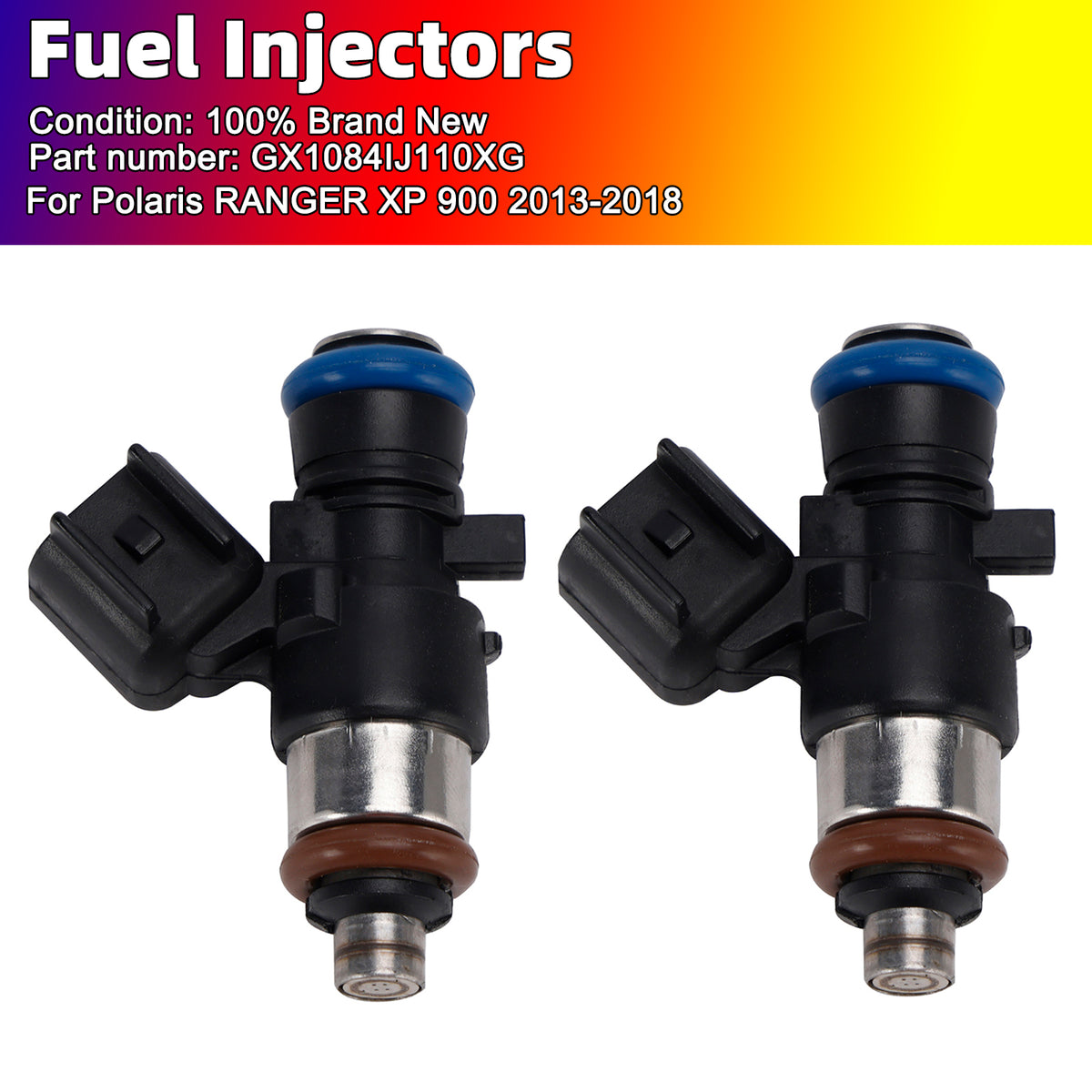 Polaris Ranger XP 2013-2018 2PC Fuel Injectors GX1084IJ110XG