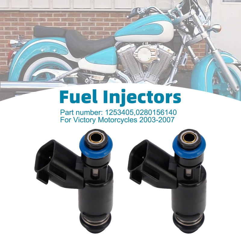 Victory Motorcycles 2003-2007 2PC Fuel Injectors 1253405 0280156140