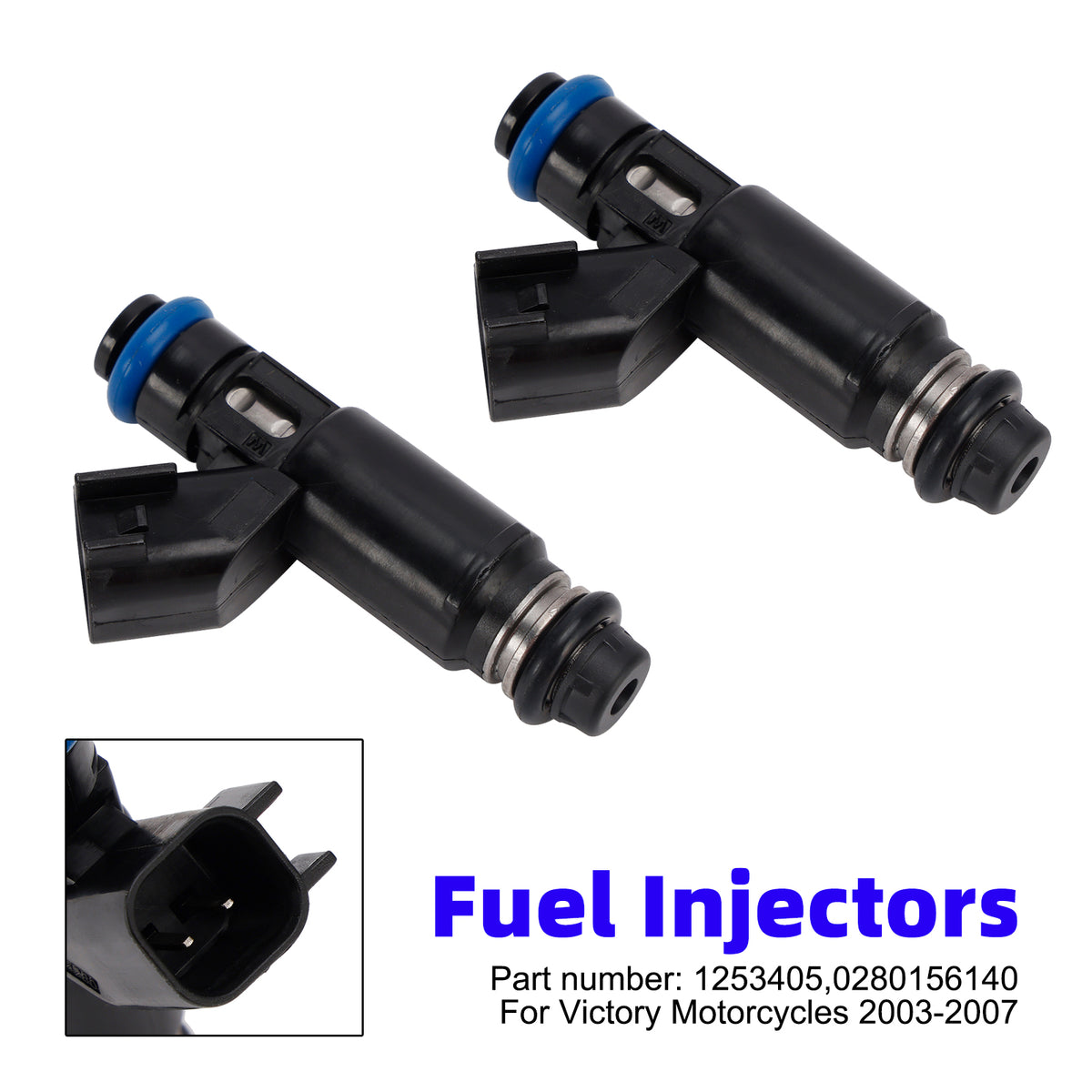 Victory Motorcycles 2003-2007 2PC Fuel Injectors 1253405 0280156140