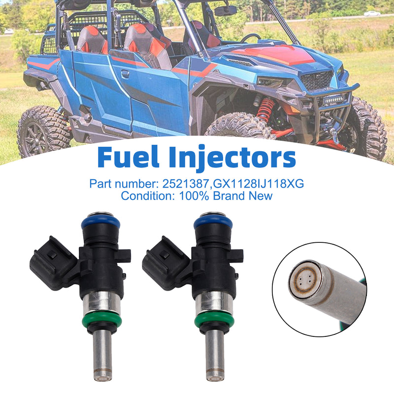 Polaris RZR XP 1000 2017-2026 2PC 2521387 Fuel Injectors GX1128IJ118XG