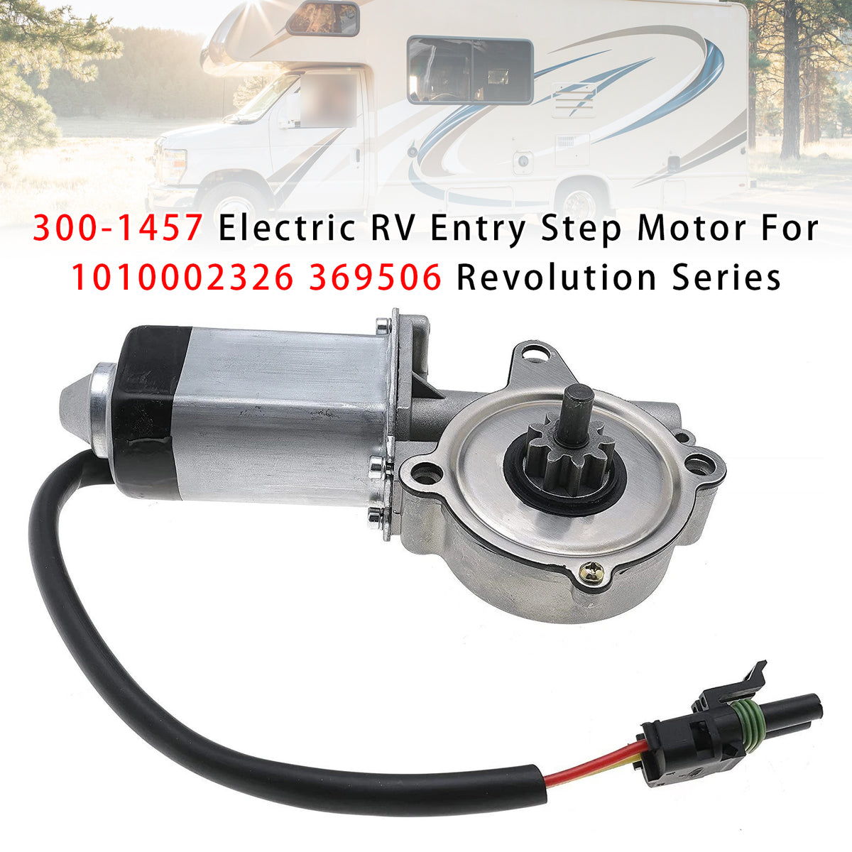 300-1457 Electric RV Entry Step Motor For 1010002326 369506 Revolution Series