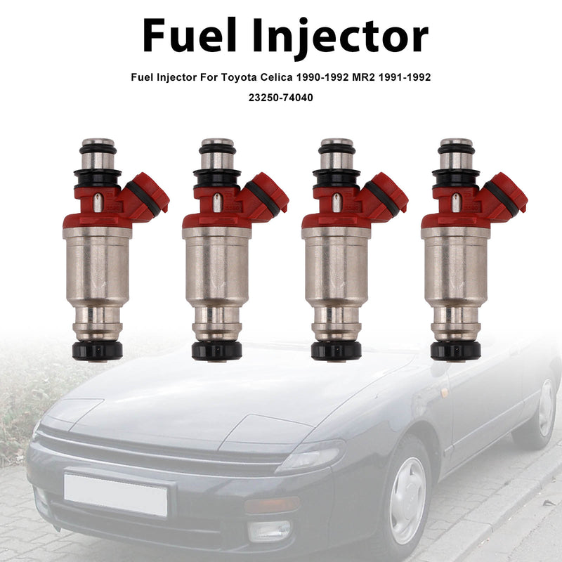 Toyota Celica 1990-1992 MR2 1991-1992 23250-74040 4PCS Fuel Injector