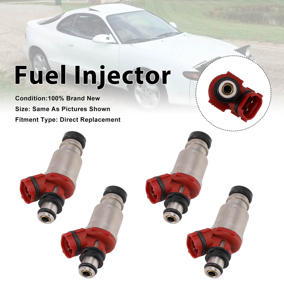 Toyota Celica 1990-1992 MR2 1991-1992 23250-74040 4PCS Fuel Injector