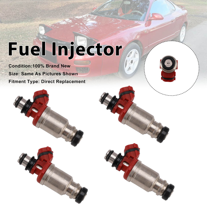 Toyota Celica 1990-1992 MR2 1991-1992 23250-74040 4PCS Fuel Injector