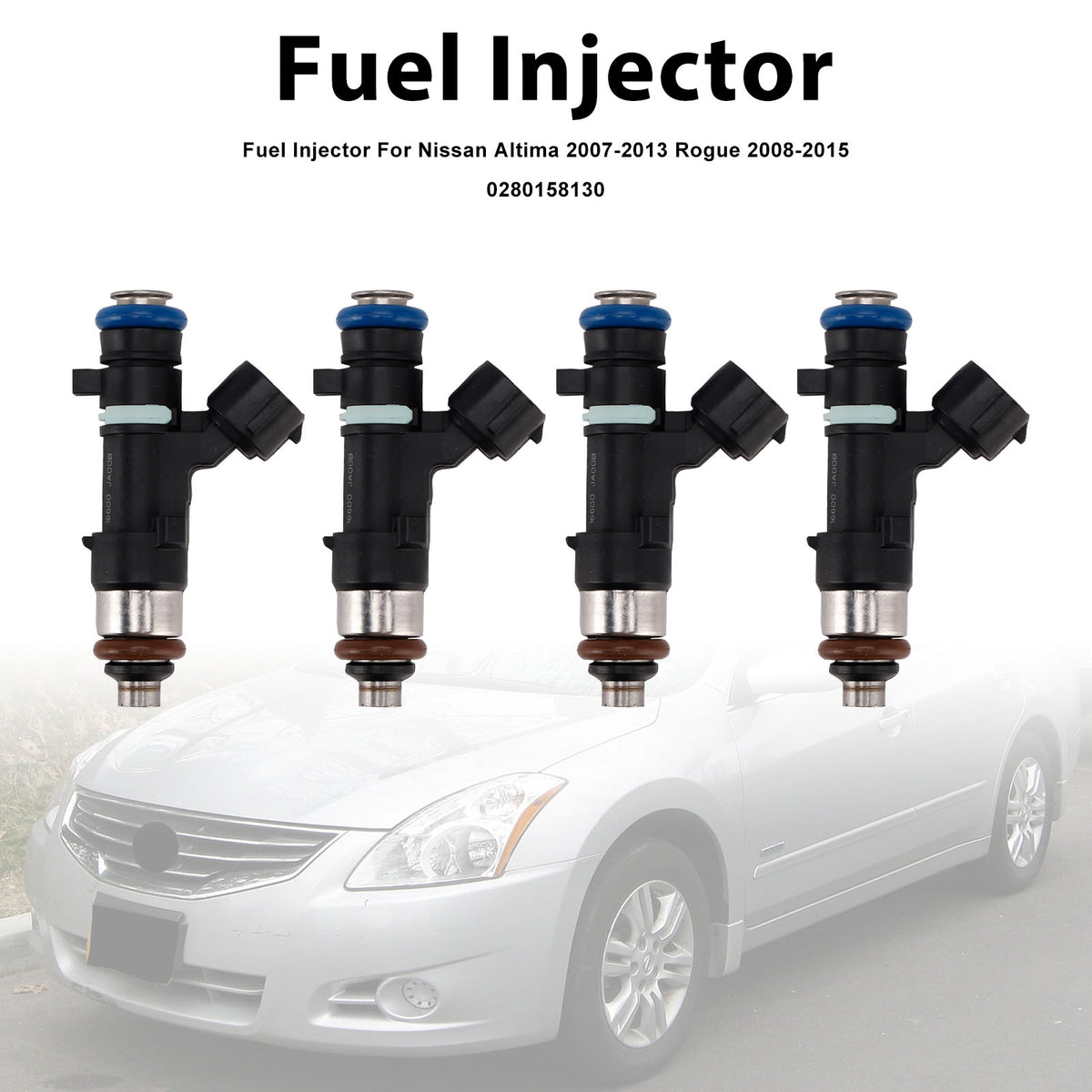 Nissan Altima 2007-2013 Rogue 2008-2015 0280158130 4PCS Fuel Injector
