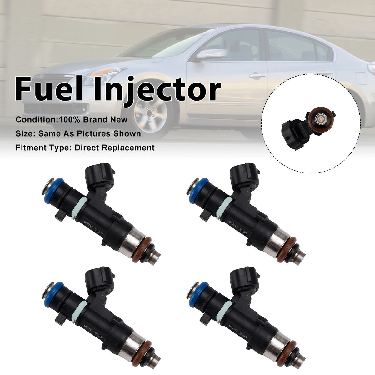 Nissan Altima 2007-2013 Rogue 2008-2015 0280158130 4PCS Fuel Injector