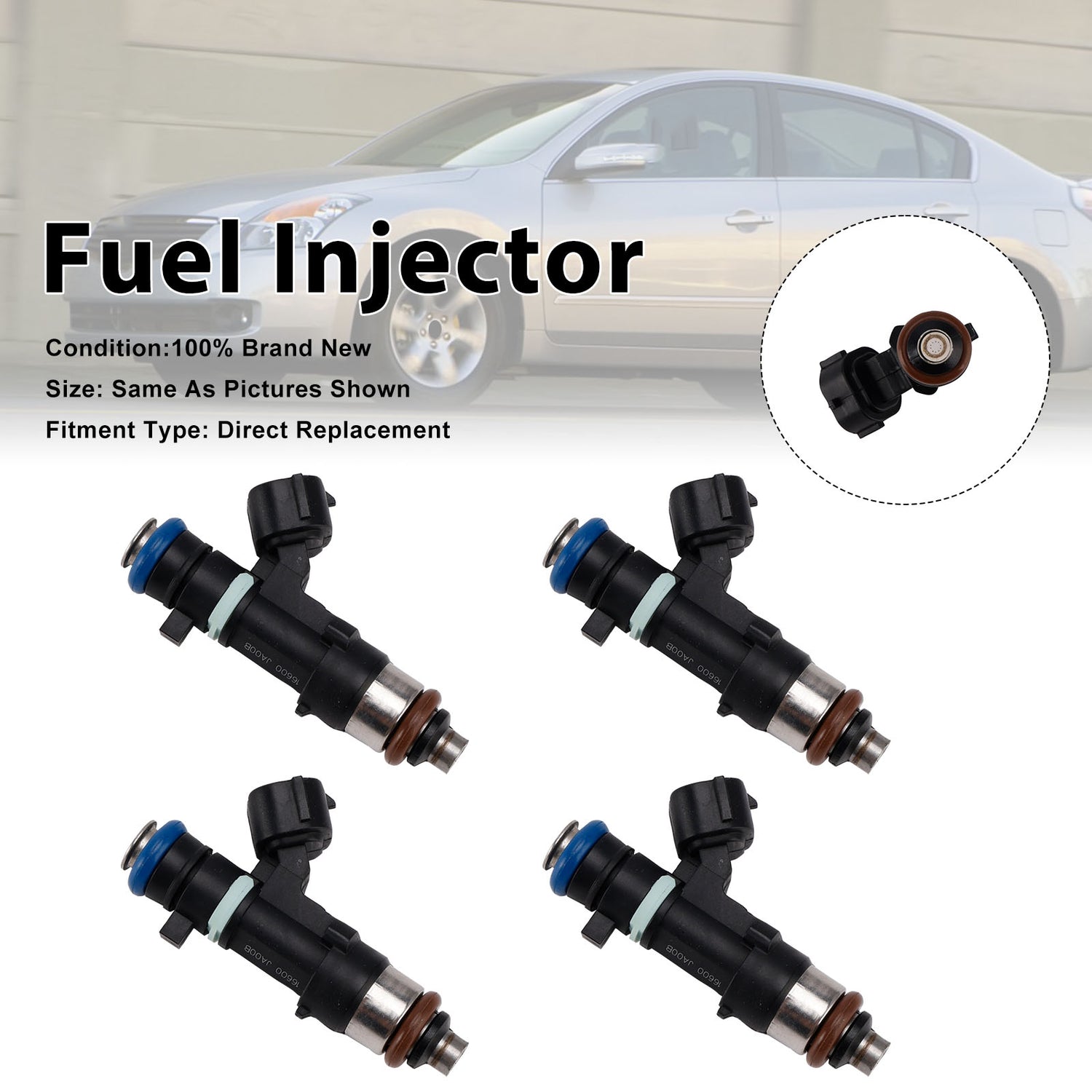 Nissan Altima 2007-2013 Rogue 2008-2015 0280158130 4PCS Fuel Injector