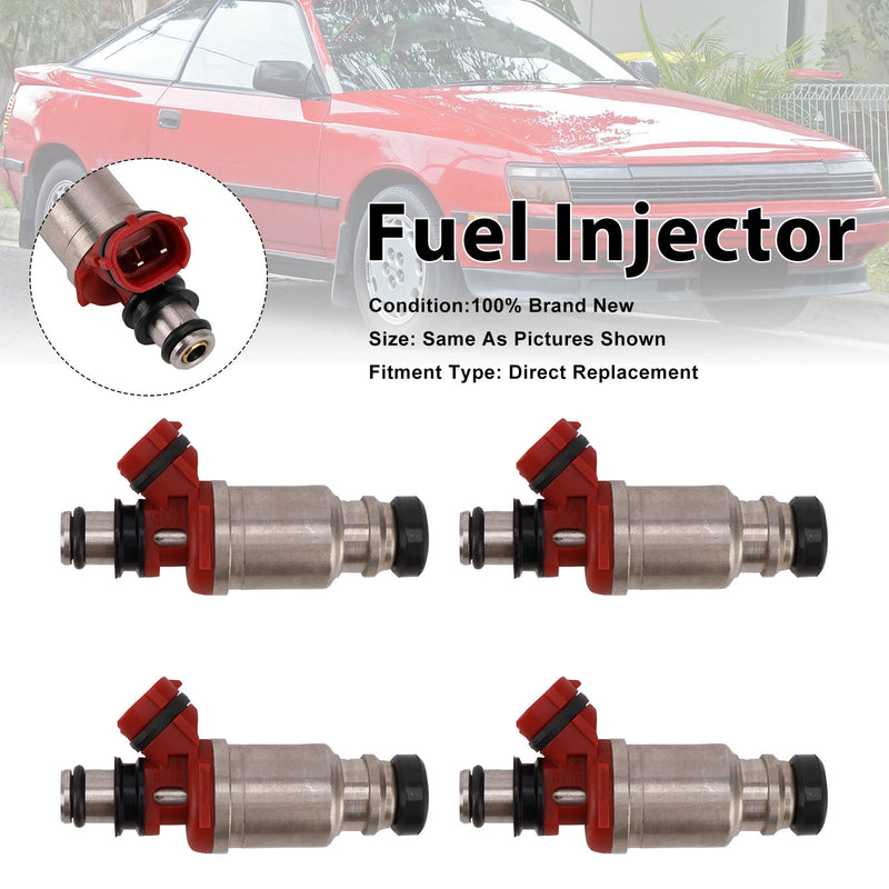 Toyota Celica 1990-1992 MR2 1991-1992 23250-74040 4PCS Fuel Injector