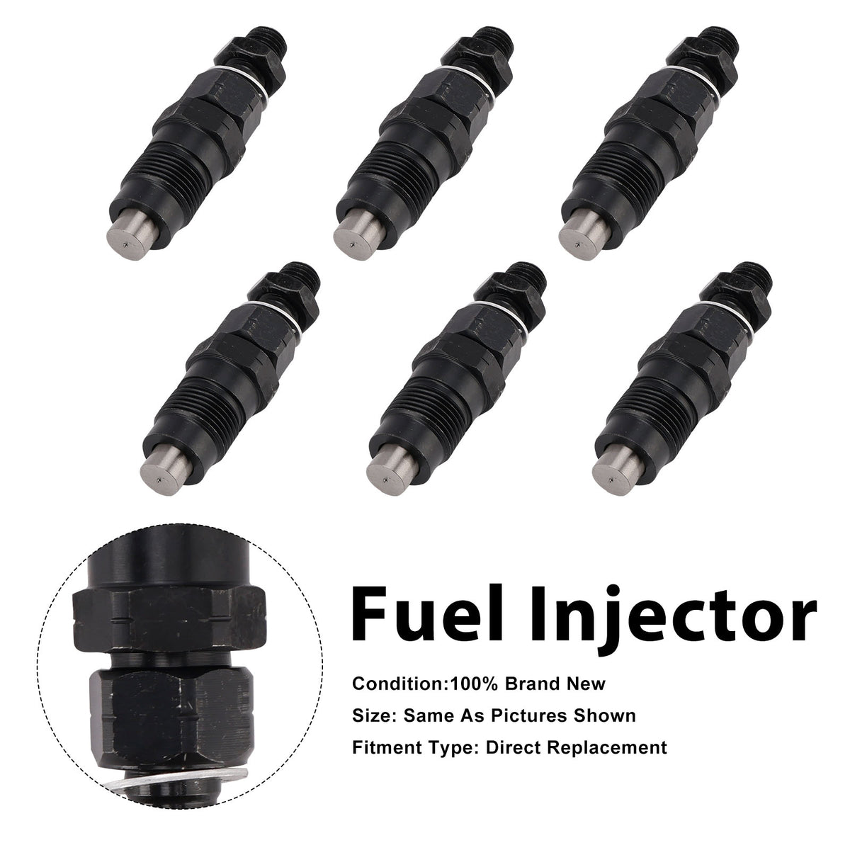 Toyota LandCruiser J70 1990-2007 J100 1998-2007 FYE454163 6PCS Fuel Injector