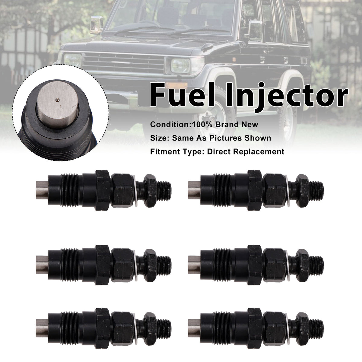 Toyota LandCruiser J70 1990-2007 J100 1998-2007 FYE454163 6PCS Fuel Injector