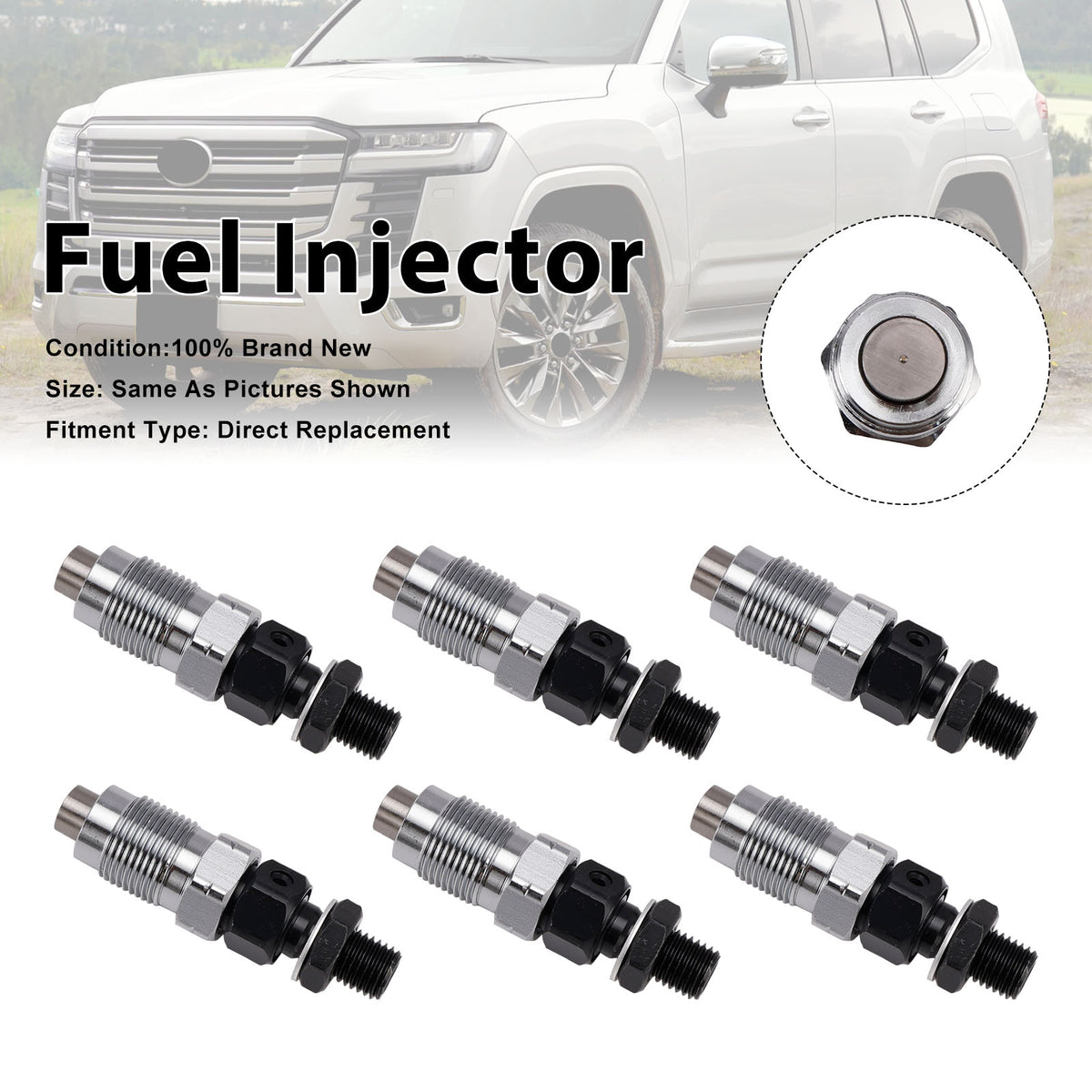 Toyota Landcruiser 1HZ 23600-19105 2360019105 6PCS Fuel Injector