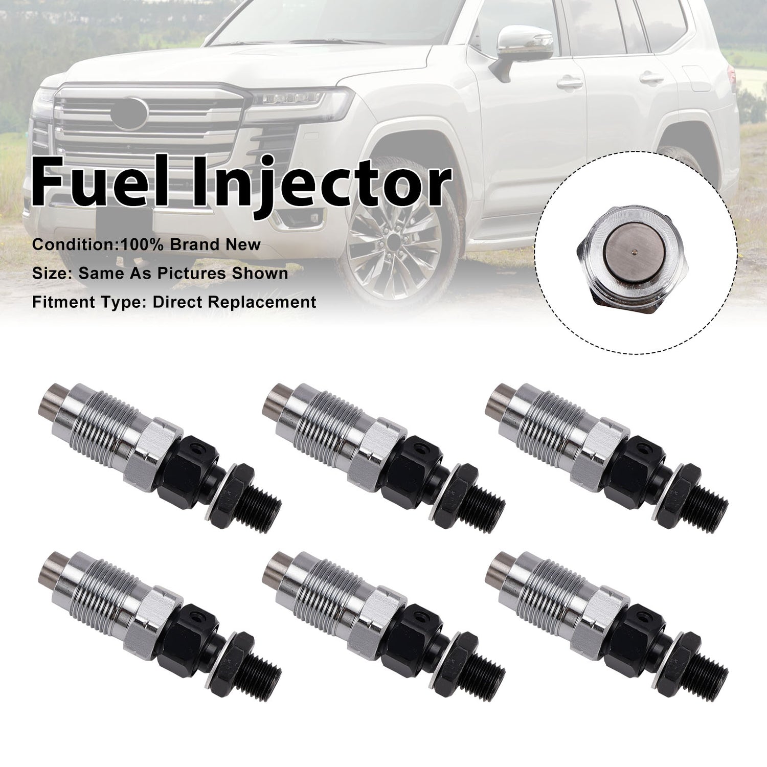 Toyota Landcruiser 1HZ 23600-19105 2360019105 6PCS Fuel Injector