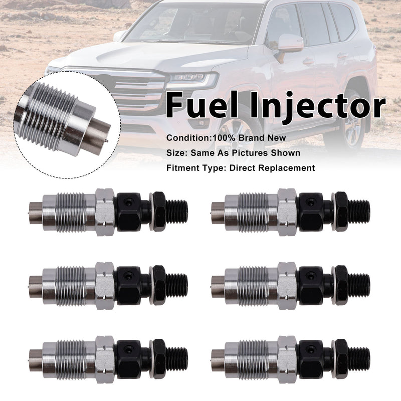 Toyota Landcruiser 1HZ 23600-19105 2360019105 6PCS Fuel Injector