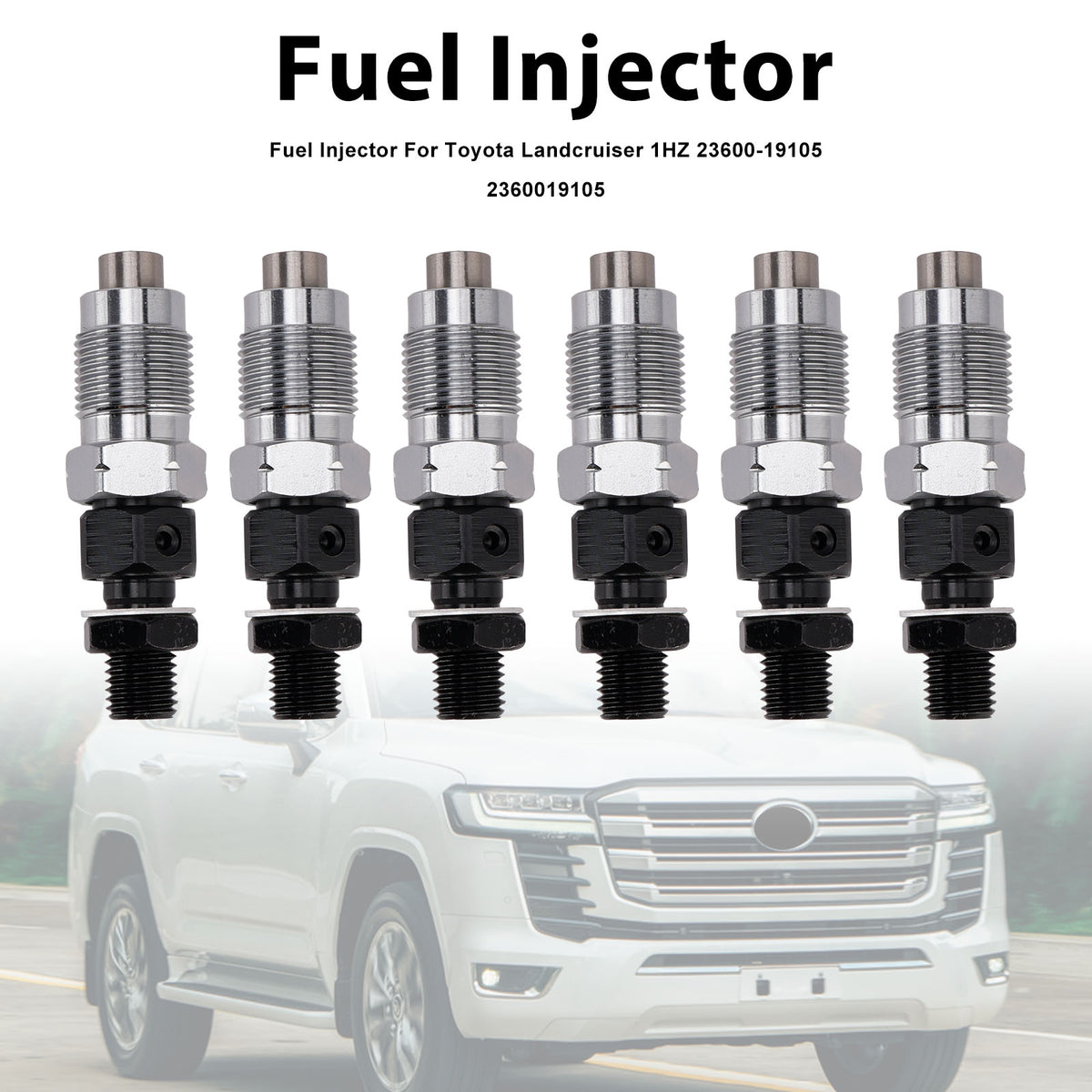 Toyota Landcruiser 1HZ 23600-19105 2360019105 6PCS Fuel Injector