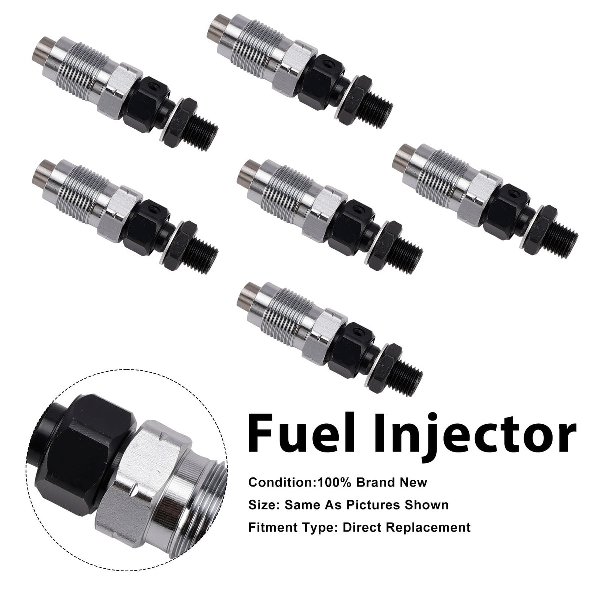 Toyota Landcruiser 1HZ 23600-19105 2360019105 6PCS Fuel Injector