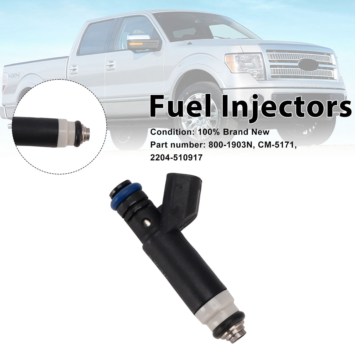 Mercury Mountaineer Ford Explorer CM-5171 Fuel Injectors 800-1903N