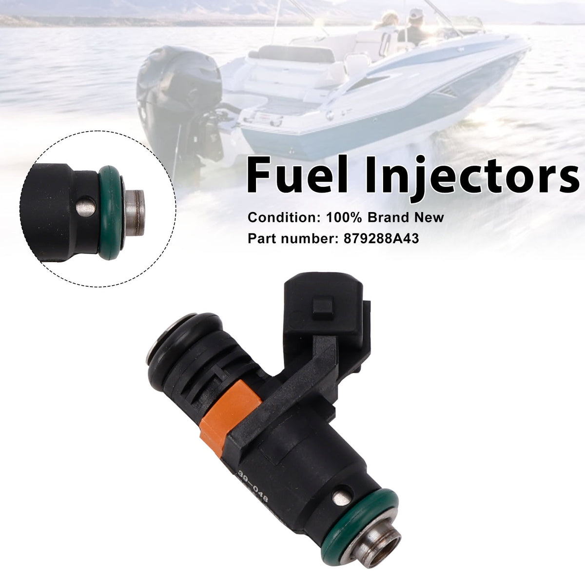 Mercruiser Sterndrive Gas Engines 3.0L 879288A43 Fuel Injectors