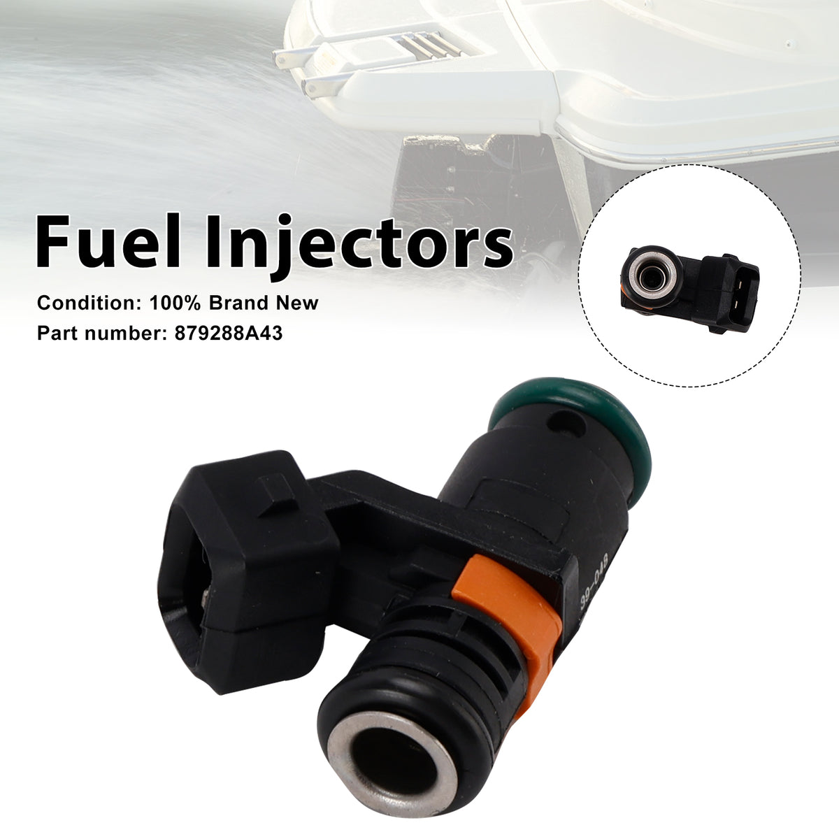 Mercruiser Sterndrive Gas Engines 3.0L 879288A43 Fuel Injectors