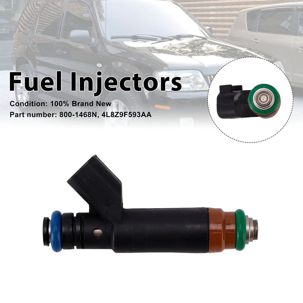 Mercury Mariner Ford Explorer 800-1468N Fuel Injectors 4L8Z9F593AA