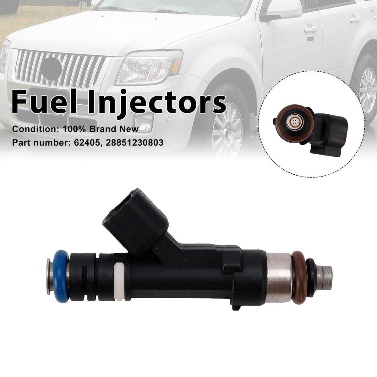 Mercury Mariner Ford Escape Lincoln 62405 Fuel Injectors 28851230803