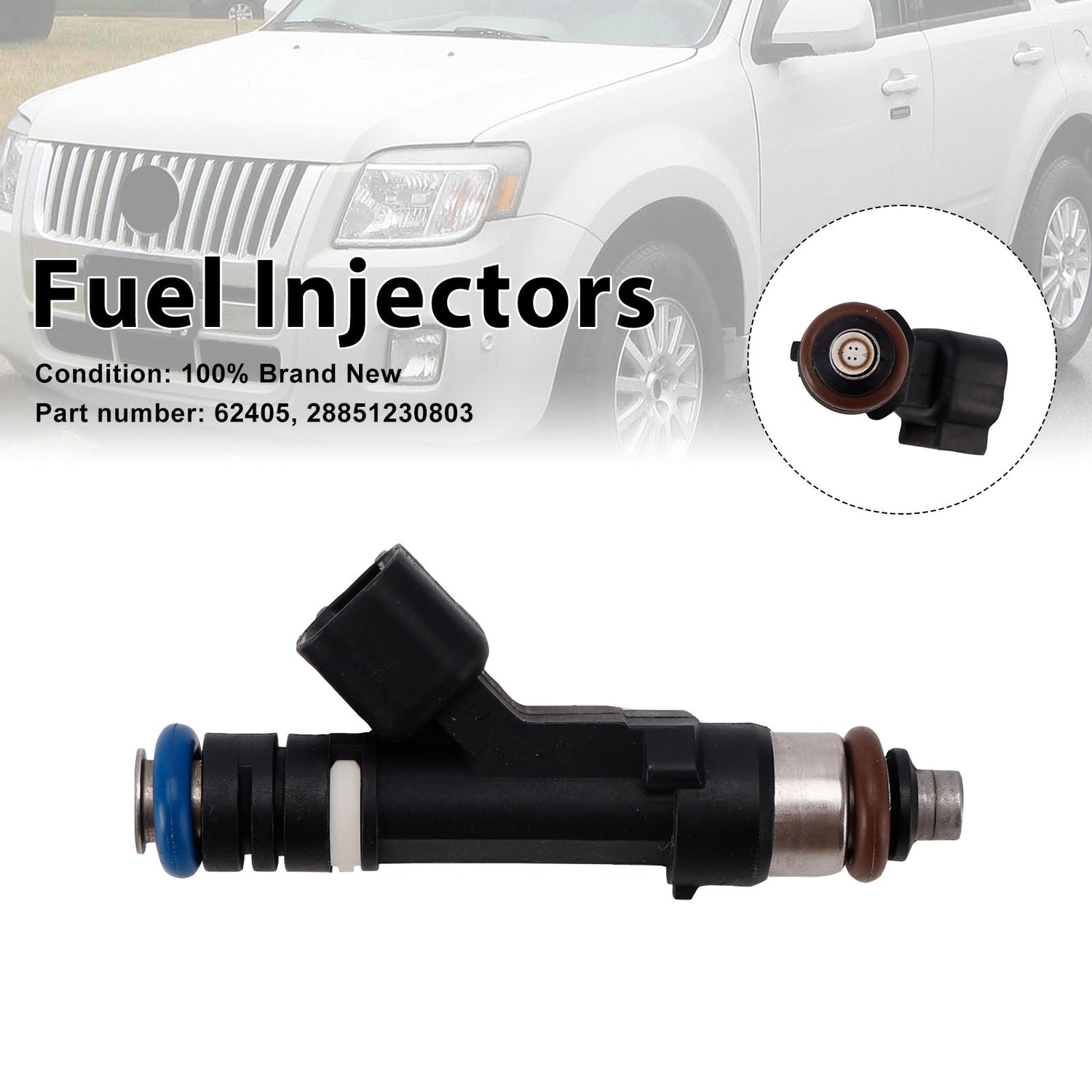 Mercury Mariner Ford Escape Lincoln 62405 Fuel Injectors 28851230803