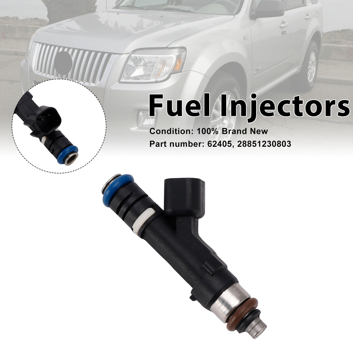 Mercury Mariner Ford Escape Lincoln 62405 Fuel Injectors 28851230803