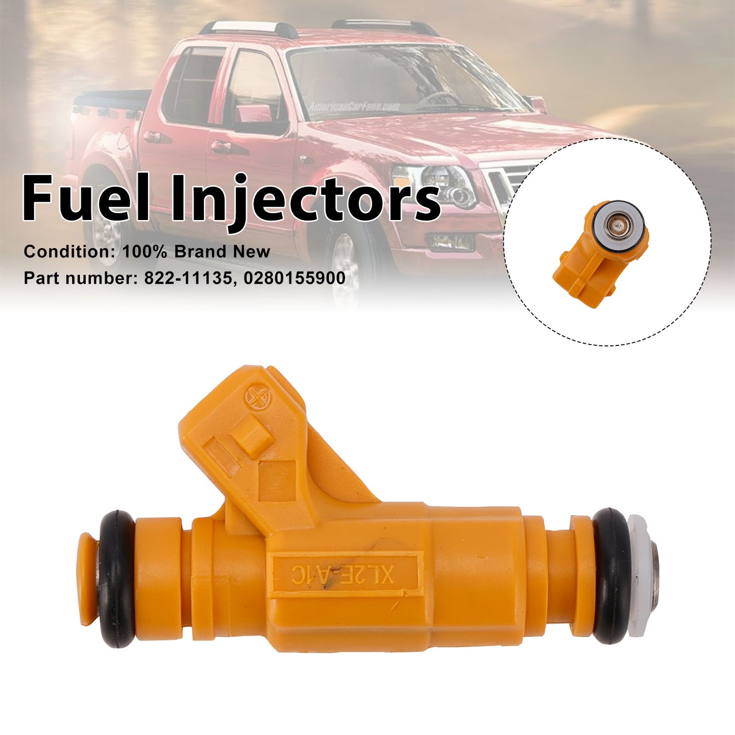 Mercury Mountaineer Ford Explorer 822-11135 Fuel Injectors ?0280155900