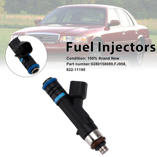 Mercury Grand Marquis Ford Lincoln 822-11195 Fuel Injectors 0280158089