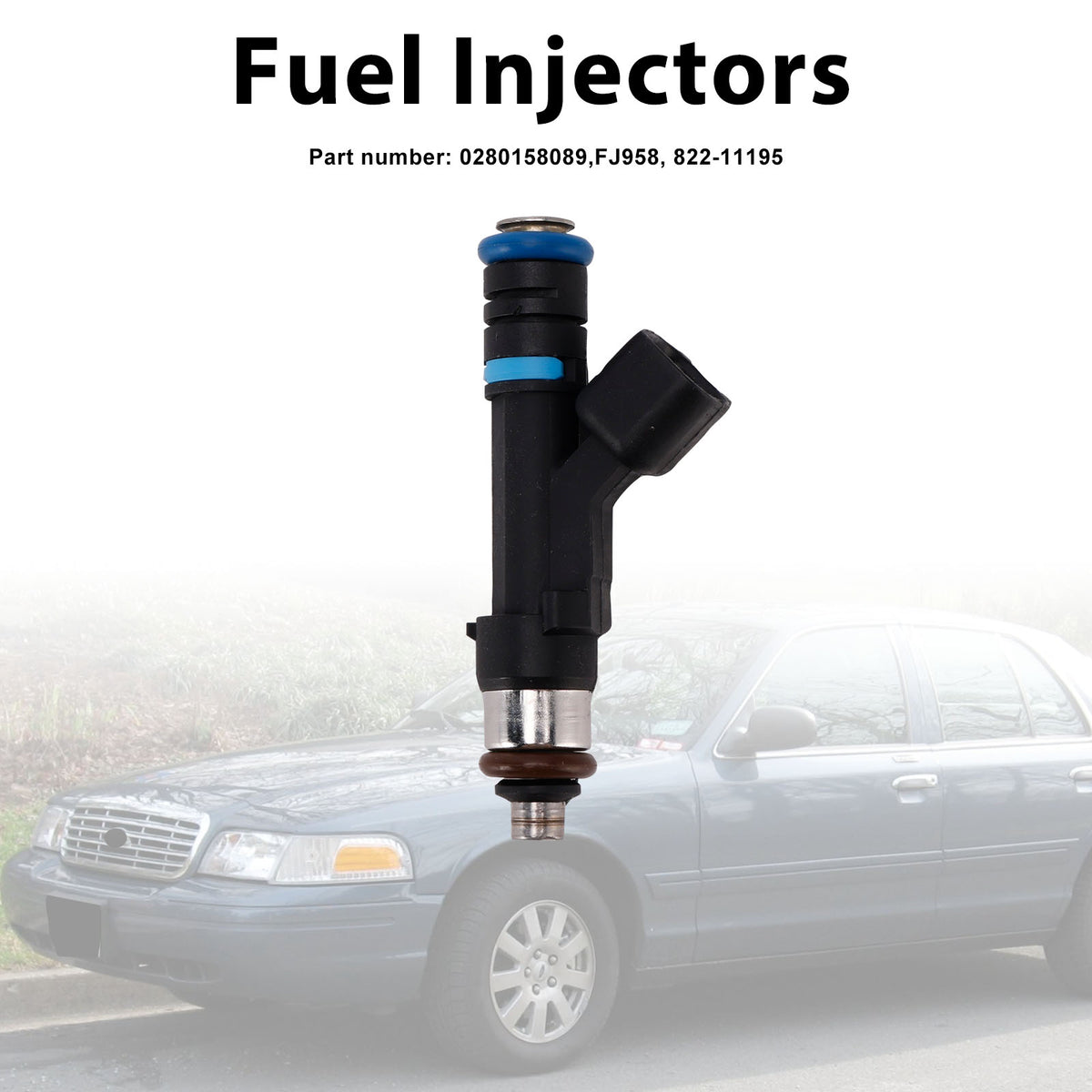 Mercury Grand Marquis Ford Lincoln 822-11195 Fuel Injectors 0280158089