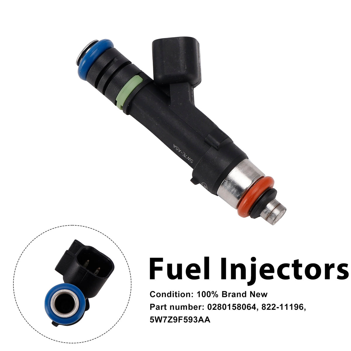 Mercury Grand Marquis Ford 5W7Z9F593AA Fuel Injectors 0280158064