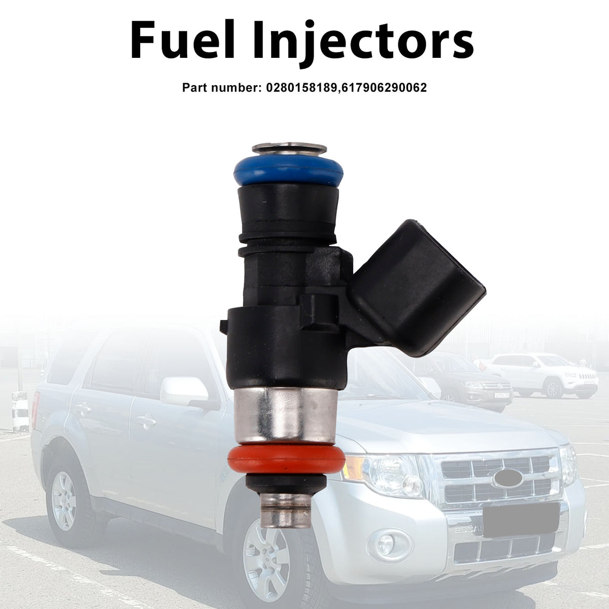 Mercury Mariner Ford 3.0L 617906290062 Fuel Injectors 0280158189