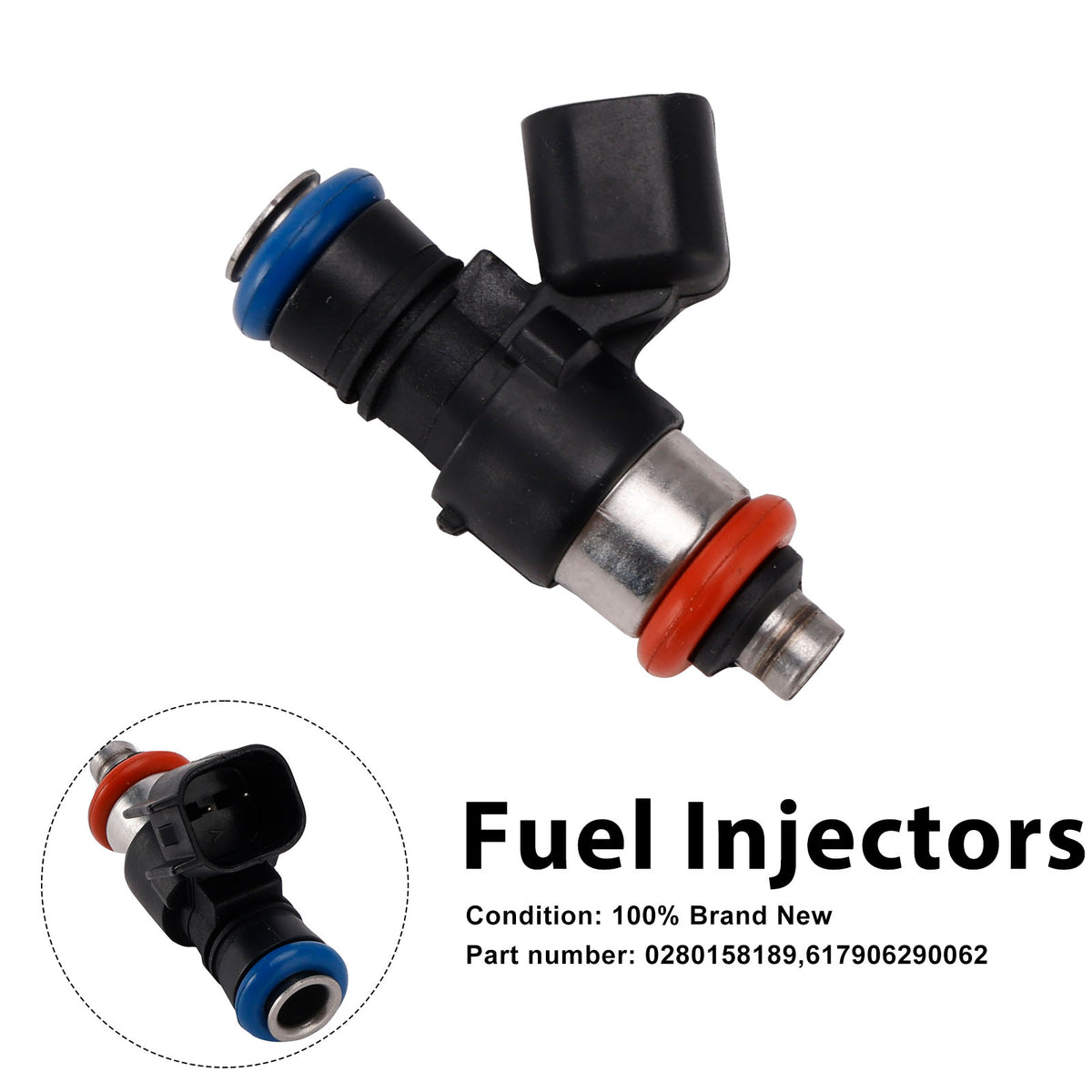 Mercury Mariner Ford 3.0L 617906290062 Fuel Injectors 0280158189
