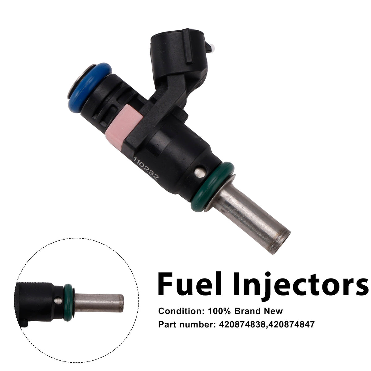 Sea-Doo SPARK GTR GTI GTS 420874847 Fuel Injectors 420874838