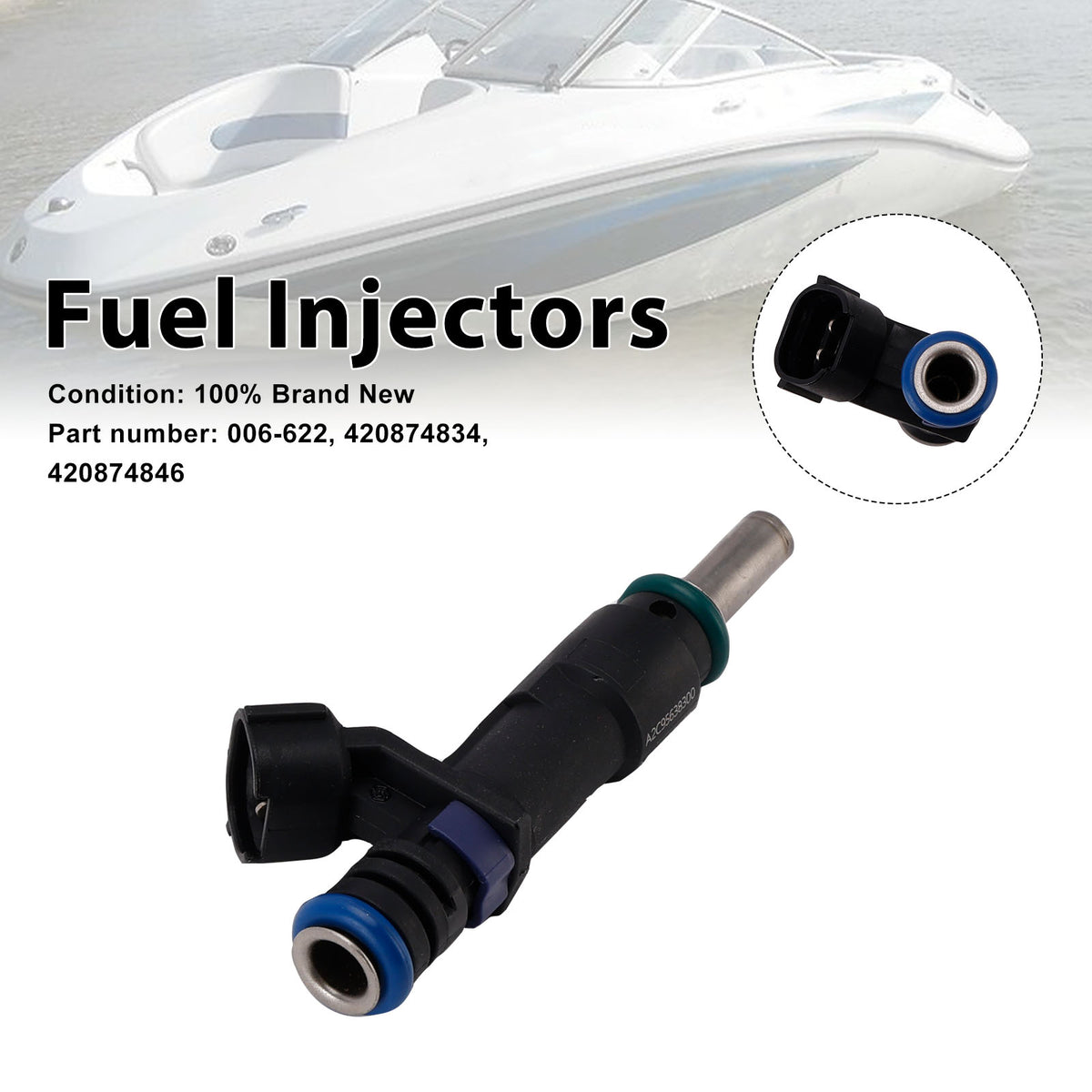 Sea-Doo GTI 155 GTR 215 RXT 260 420874834 Fuel Injectors 420874846