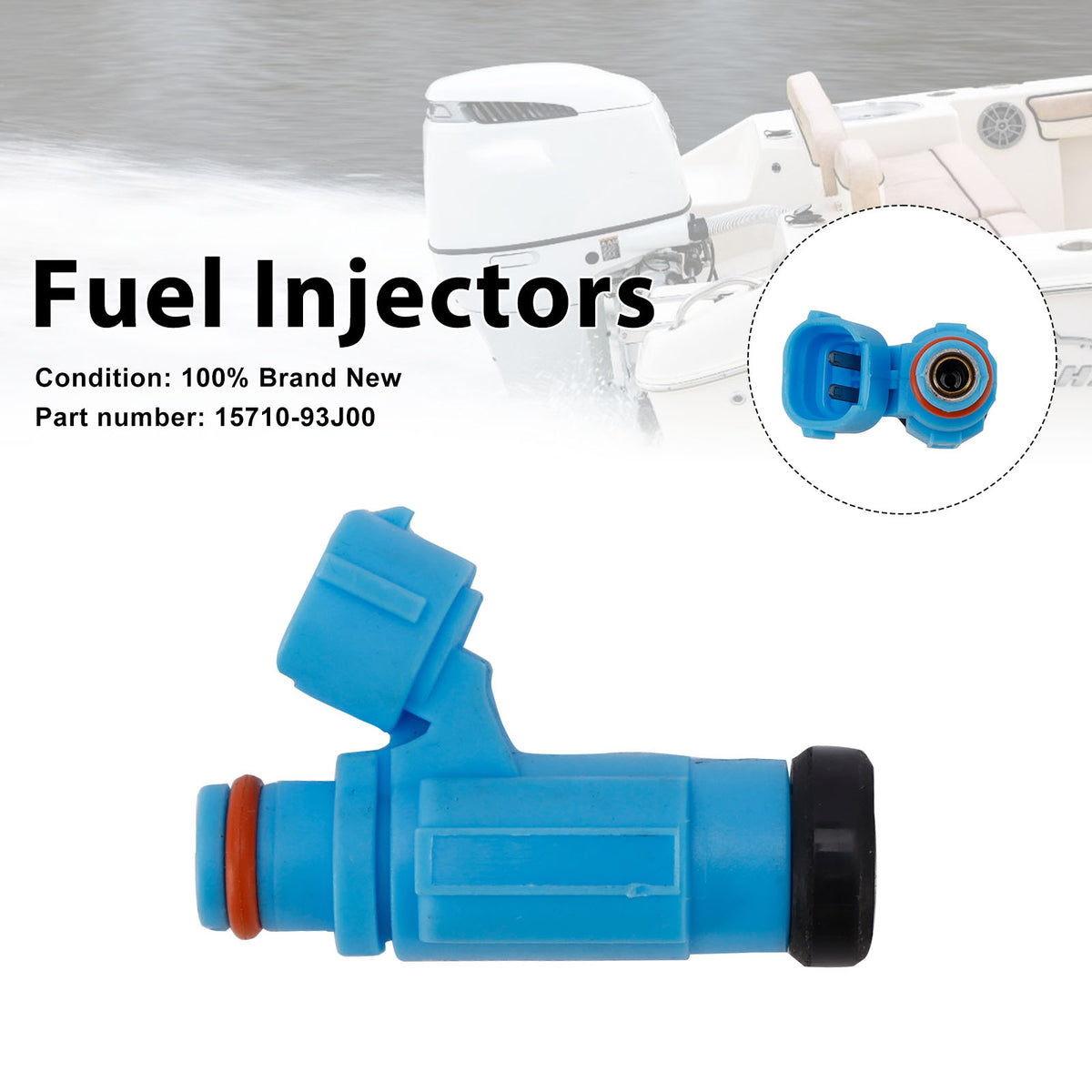 Suzuki Outboard 200HP 225HP 250HP Fuel Injectors 15710-93J00