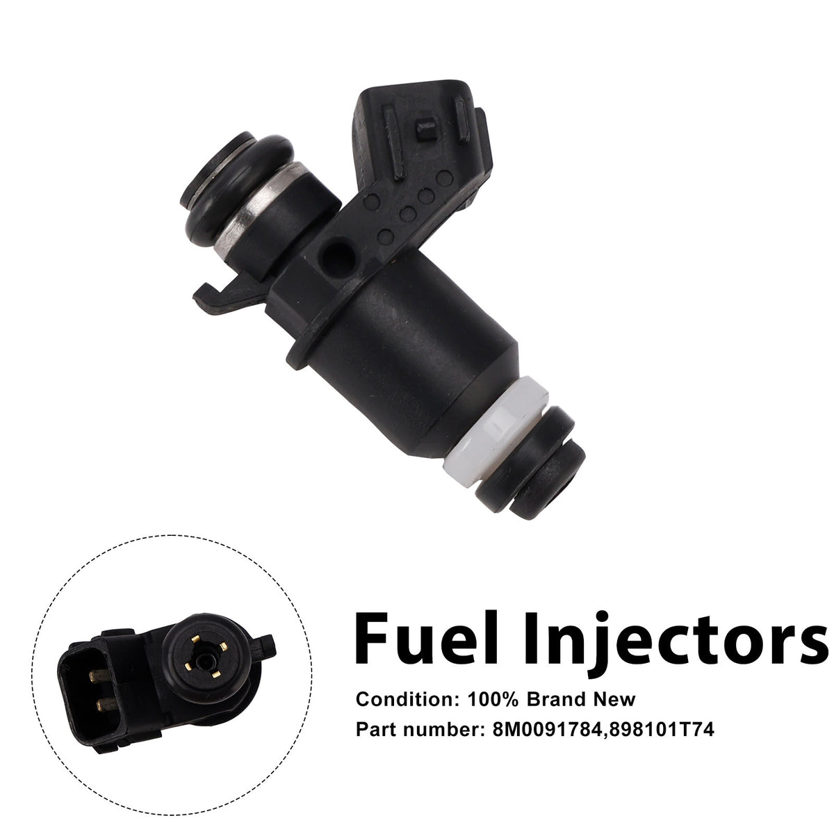 Mercury Mariner Outboard 25HP 30HP 8M0091784 Fuel Injectors 898101T74