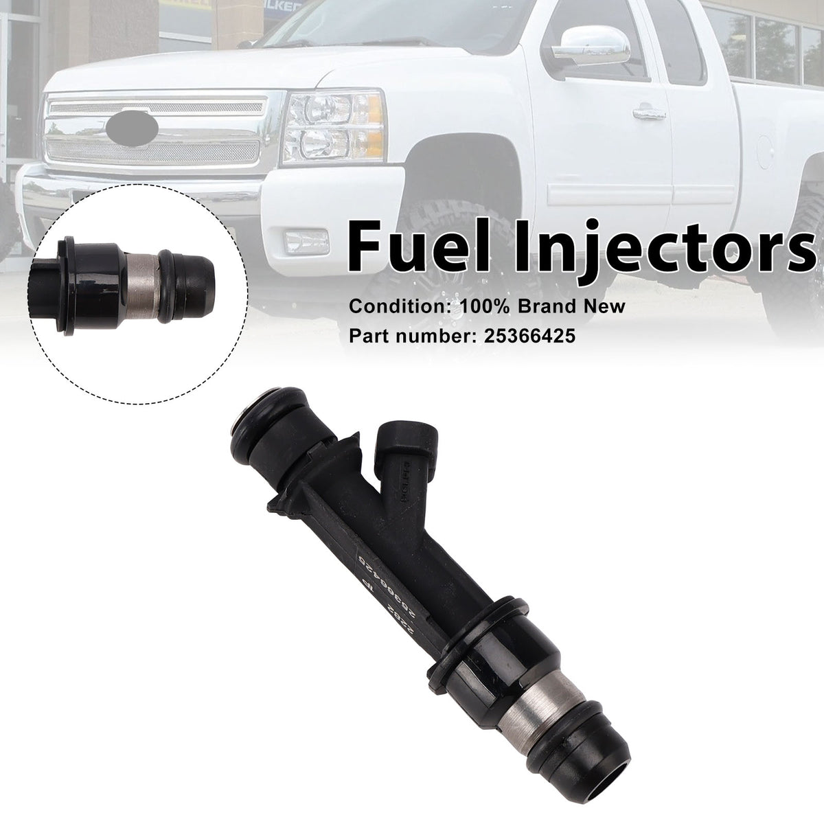 GM Industrial Marine 3000 I-4 LMX Fuel Injectors 25366425