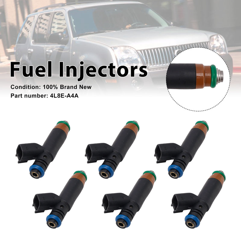 Mercury Mariner Ford Taurus Explorer 6PC 4L8E-A4A Fuel Injectors